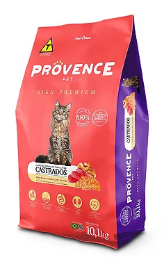 Ração Provence Gatos Castrados 10Kg - Salmão, Atum e Camarão