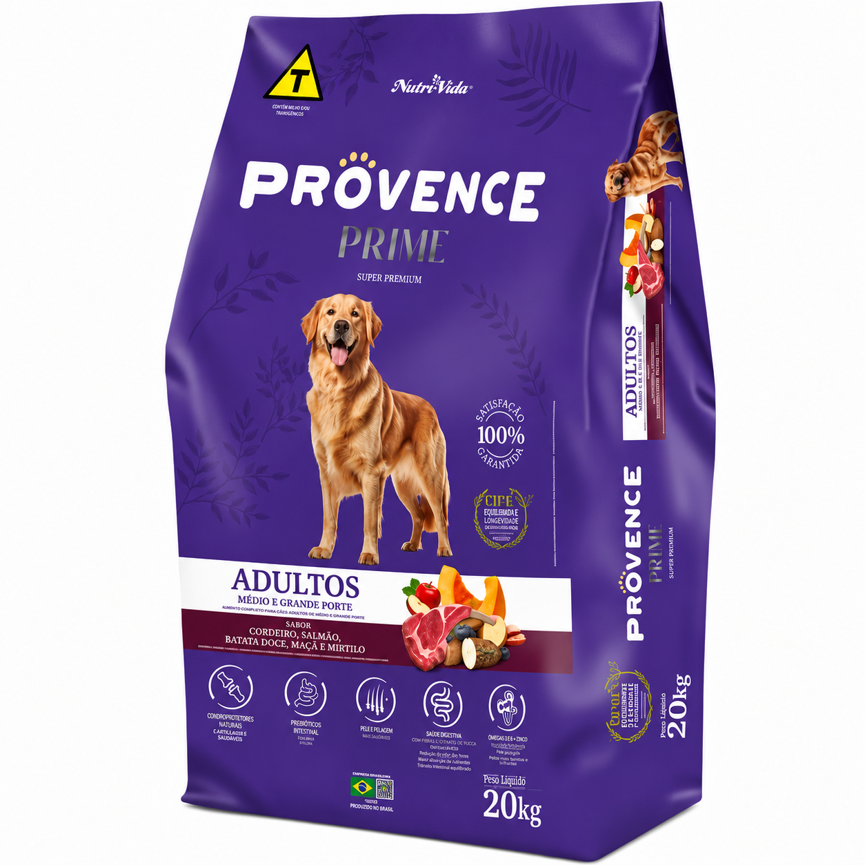 Ração Provence Prime Cães Adultos Cordeiro 20Kg